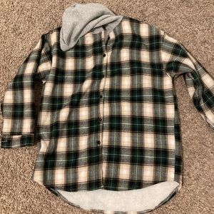 Furry Flannel w/ hood